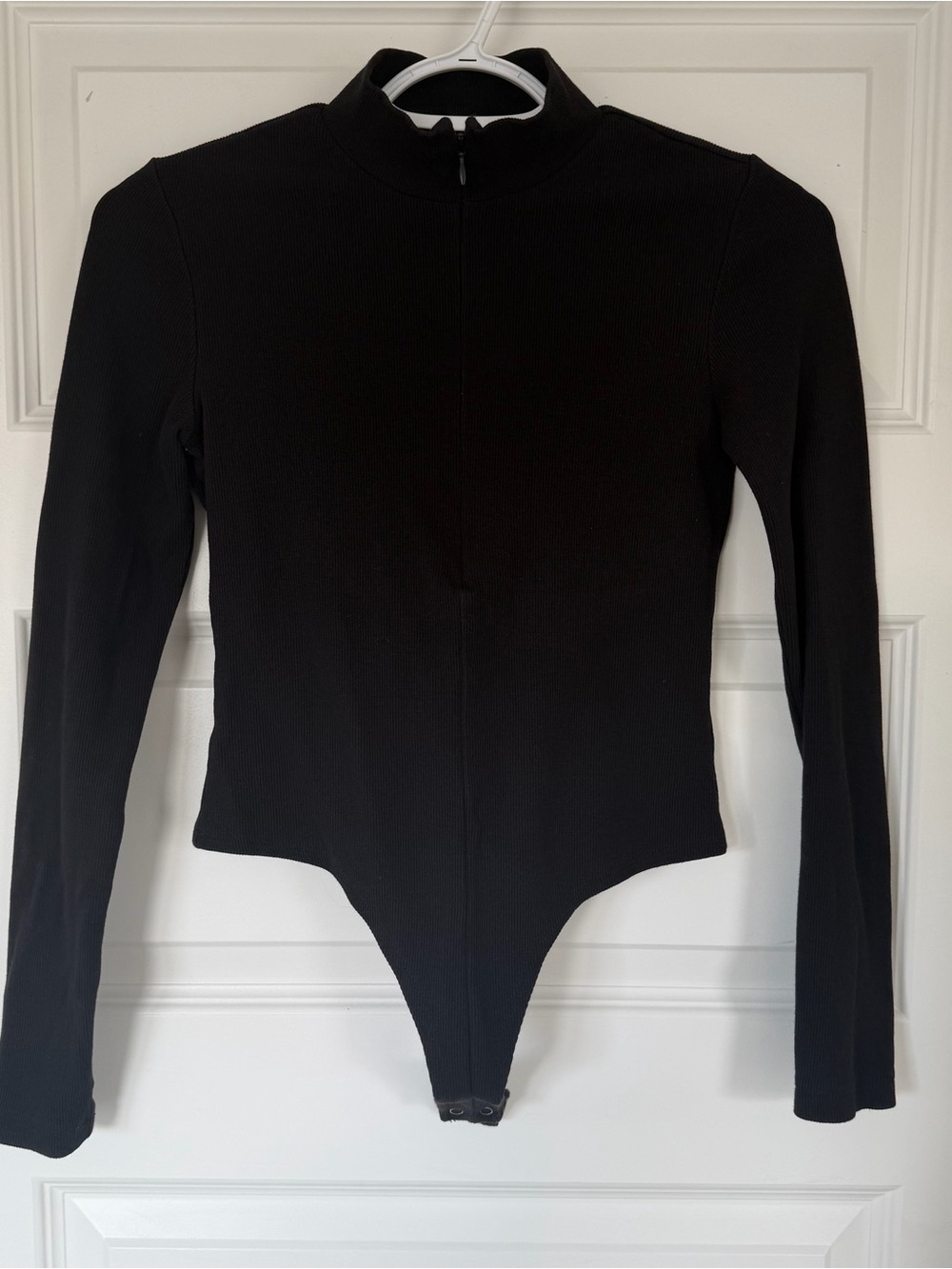 Talentless Black Long Sleeve Mock Neck Bodysuit